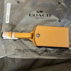 Coach Leather Luggage Tag